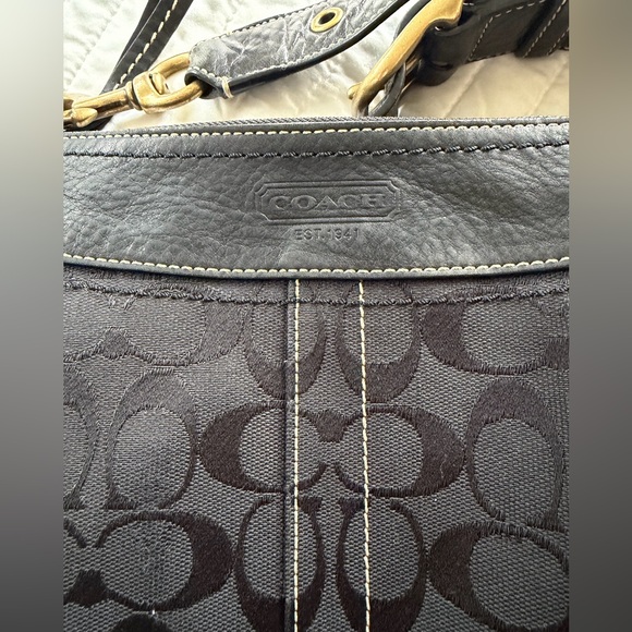 Coach Black Interior Bag with Gold Accents - Picture 2 of 11